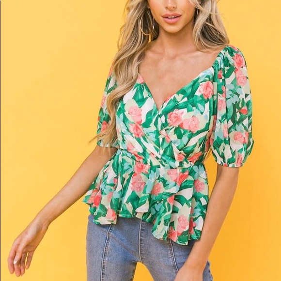 Spring peplum blouse - Picture 1 of 4